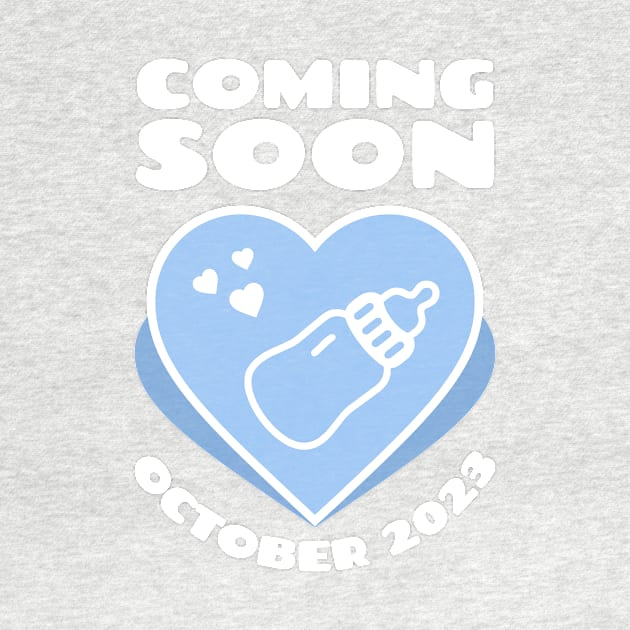 Baby Announcement. Feeding Bottle. October 2023 by KOTYA